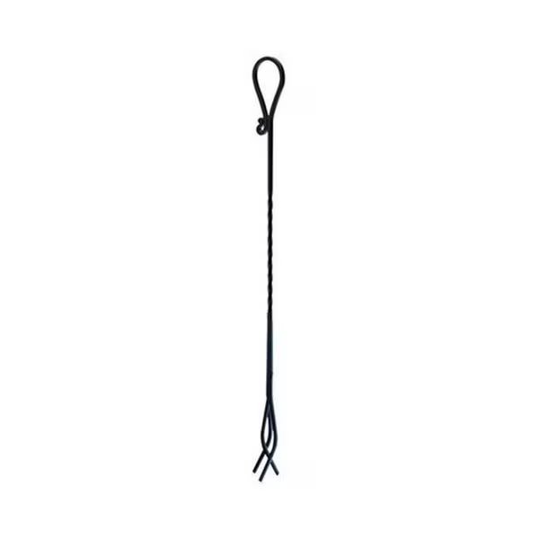 15513 Black Twisted Steel Fireplace Tongs, Dare2Decor, Mfr#: DA153622